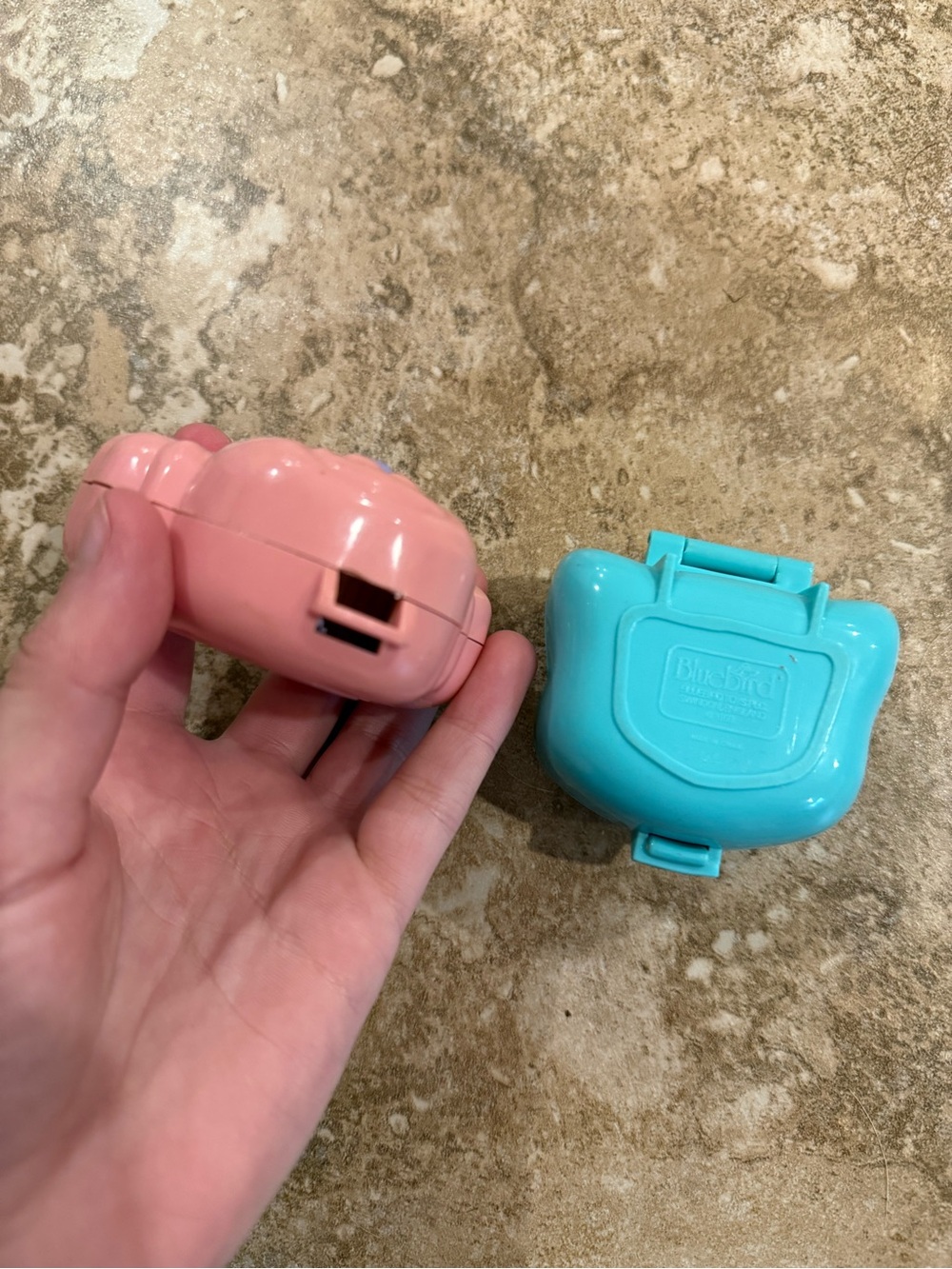 90s Bluebird Mattel Polly Pocket Cuddly Kitty & Koala Picnic compacts Vintage - Picture 3 of 4